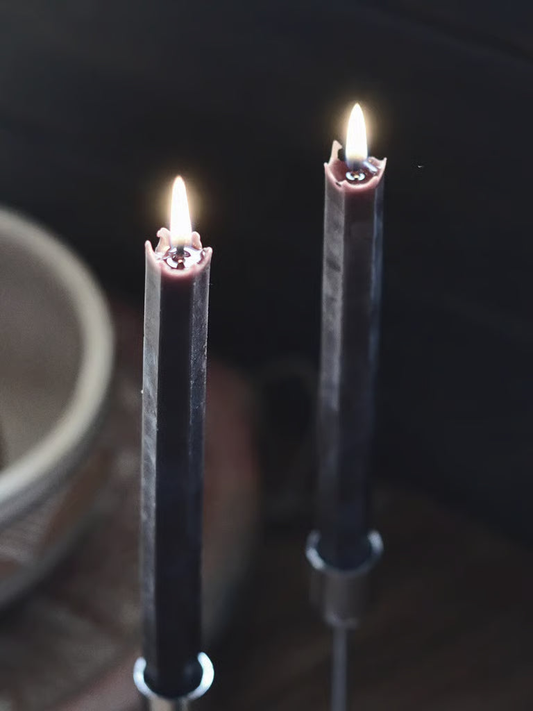 Svarte bivokslys (4 stk.)