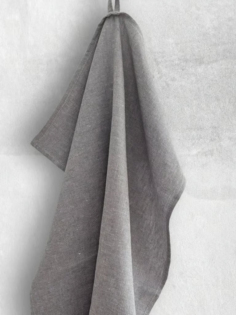 Grått kjøkkenhåndkle