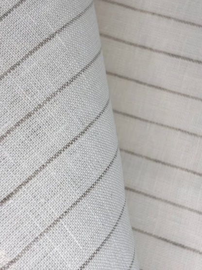 Hvit linhåndkle med striper