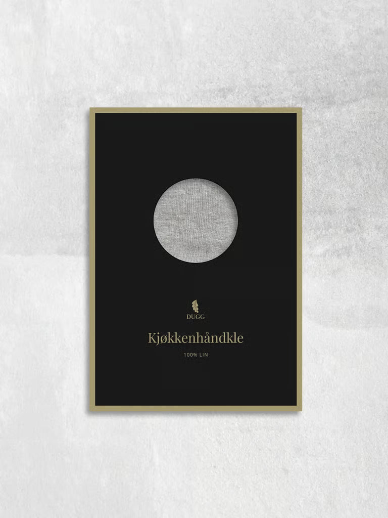 Grått kjøkkenhåndkle