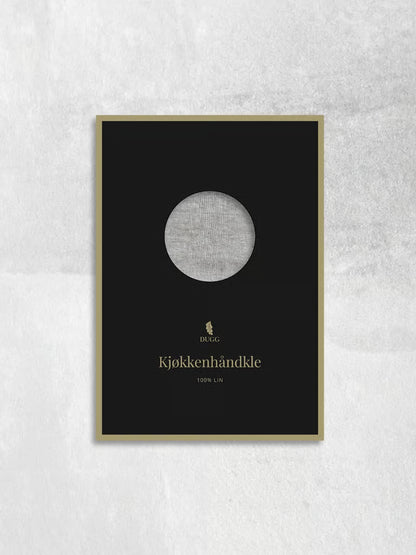 Grått kjøkkenhåndkle