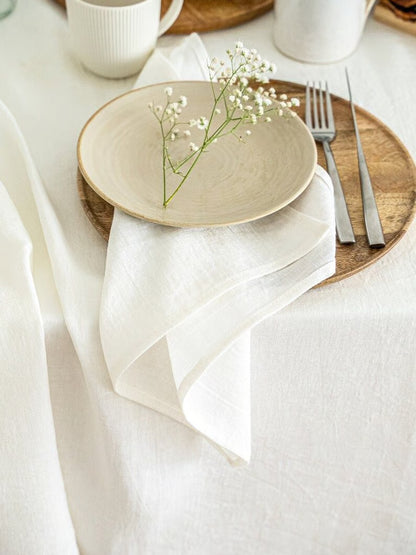 Linserviett hvit 45x45 cm