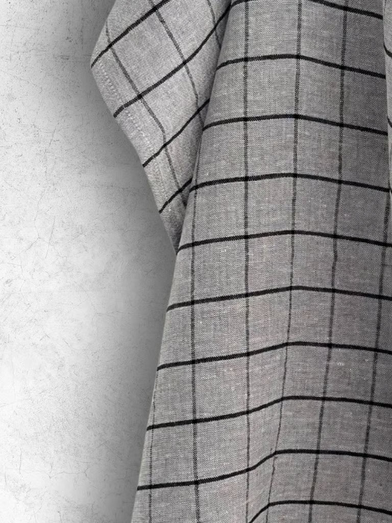 Grått, rutete kjøkkenhåndkle