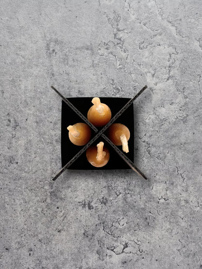 Gule bivokslys (4 stk.)