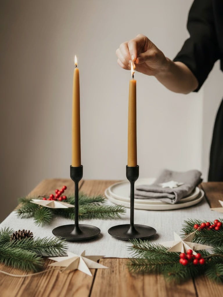 Gule bivokslys (4 stk.)