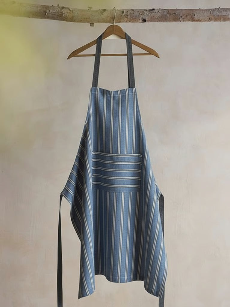 Blå gaffel med striper