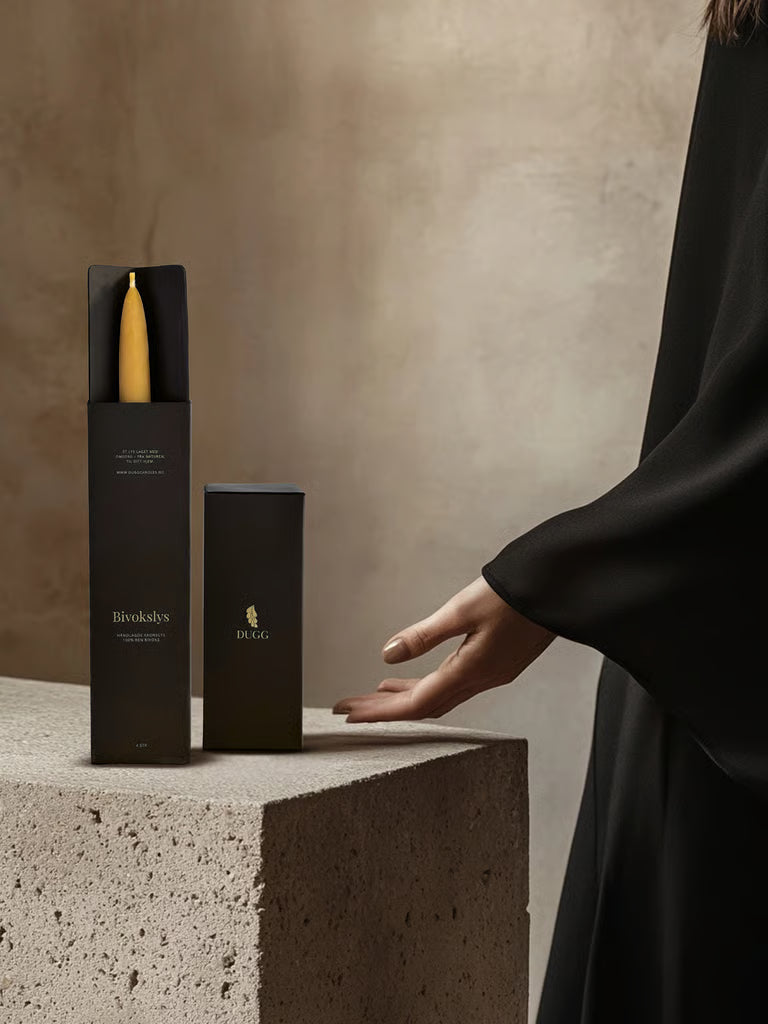 Gule bivokslys (4 stk.)