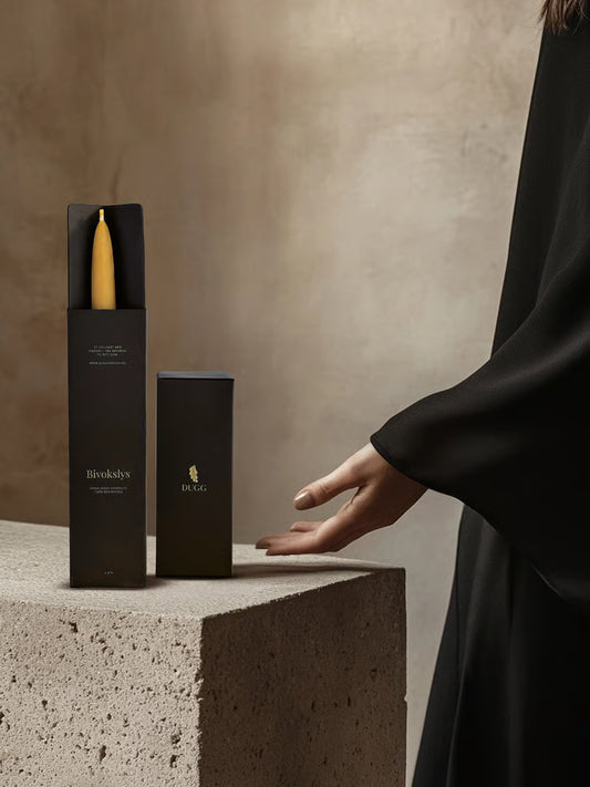 Gule bivokslys (4 stk.)