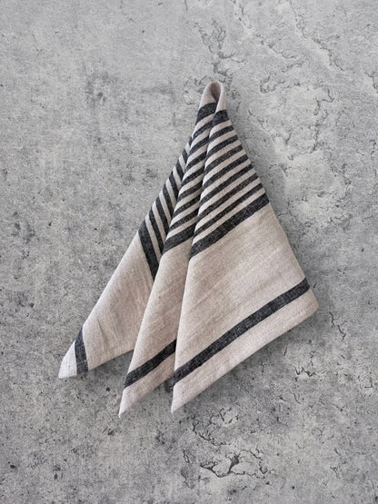 Linserviett stripete 45x45 cm