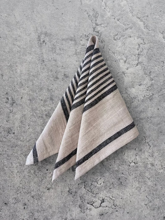 Linserviett stripete 45x45 cm