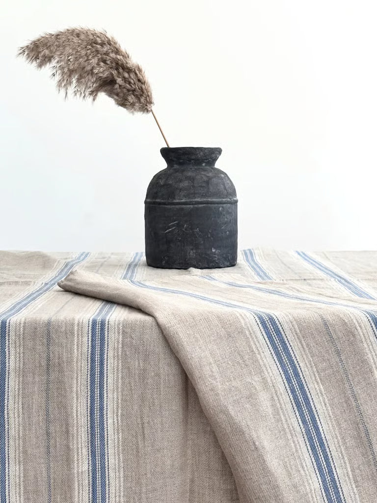 Linduk med blå striper