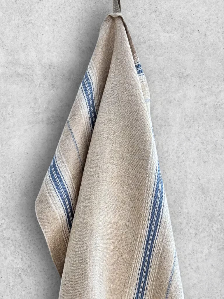 Kjøkkenhåndkle med blå striper