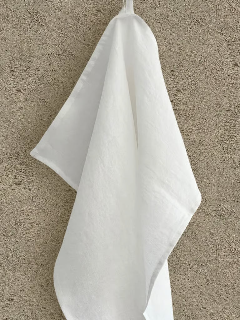 Hvit kjøkkenhåndkle